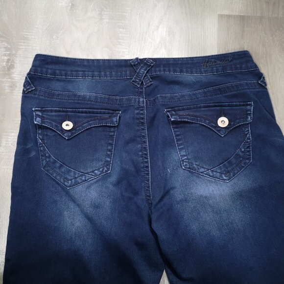 2/$30.00 - Hydraulic Emma Slim Boot Ladies Dark Wash Size 15/16 Jeans - Picture 6 of 12